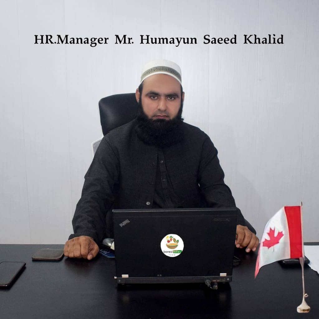 Humayun Saeed Khalid HR Manager Boreal Bits Foods Canada